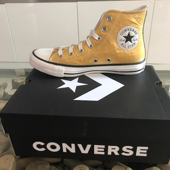 converse chuck taylor gold metallic